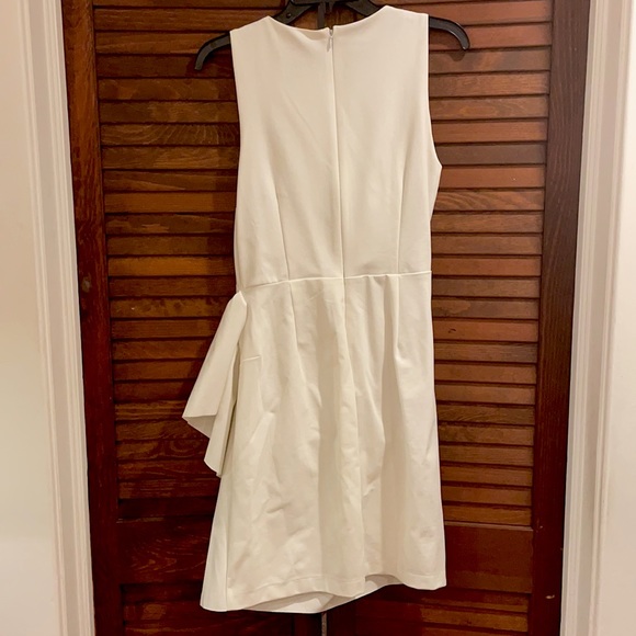 Laundry White Ruched Ruffle Dress - Picture 6 of 10